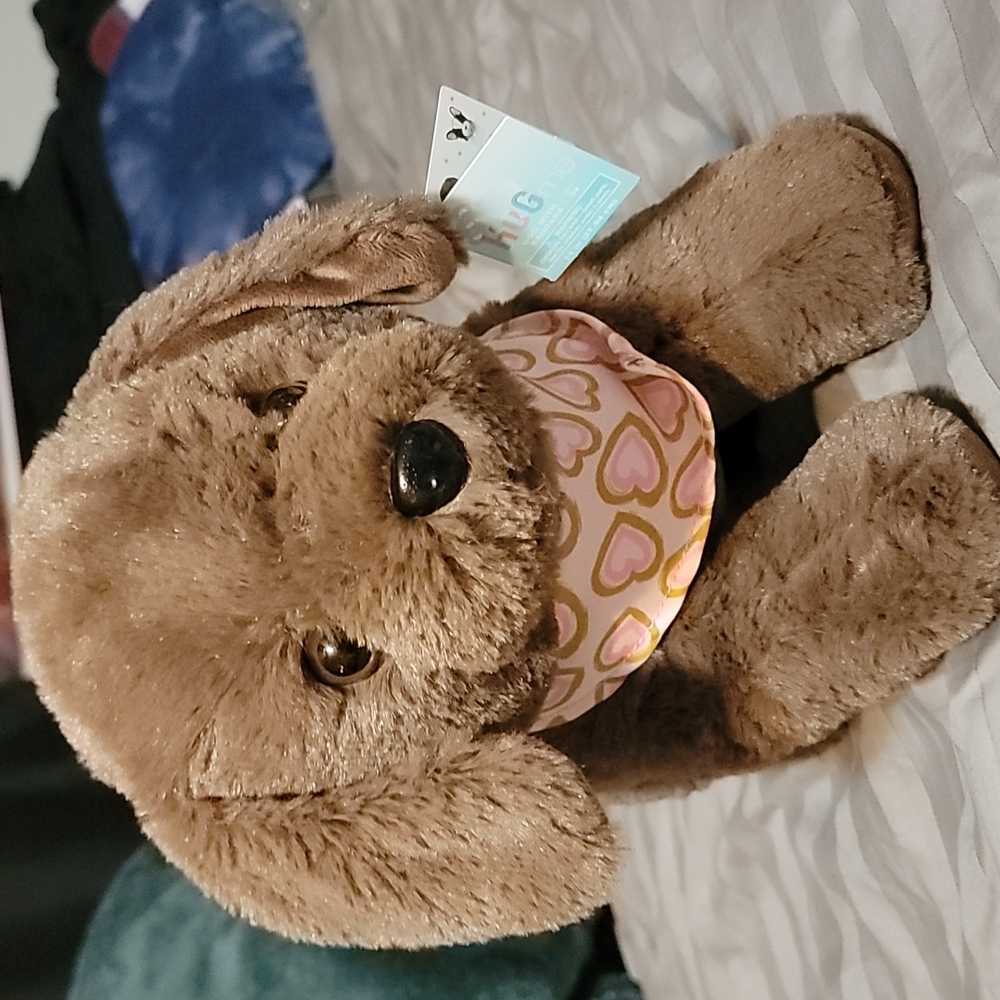 Hug me stuffed animal